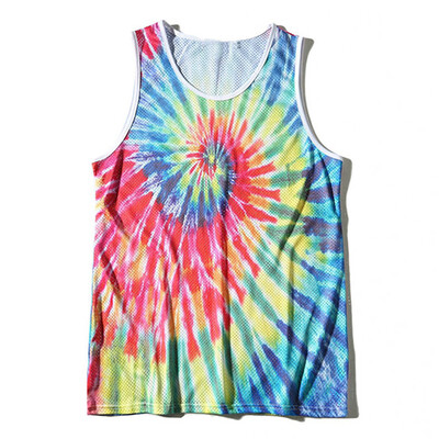 

Toponeto Mens Summer New Style printed Vest Blouse Fashion Comfort Blouse Top