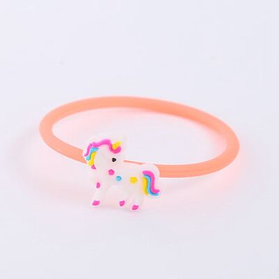 

Children Lovely Unicorn Silicone Rubber Bracelets Kids Gift Party Color