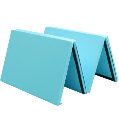 

4 x 10 x 2" Thick Folding Panel Aerobics Exercise Gymnastics Mat-Blue