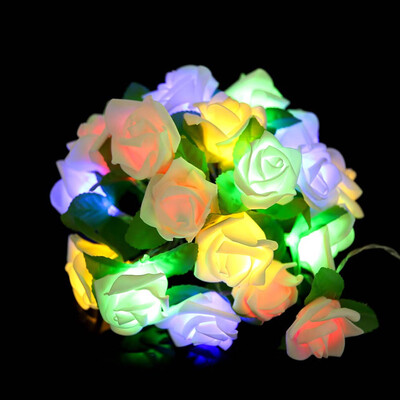 

Siaonvr Rose LED Window Curtain Lights String Lamp Party Decor With 20 LED Beads