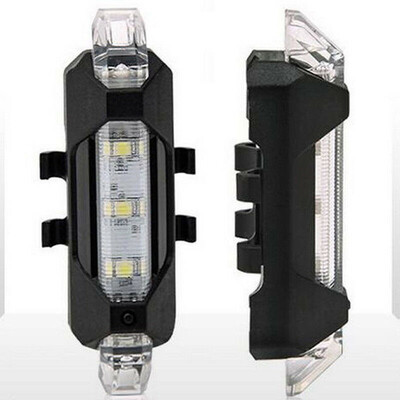 

Portable USB Rechargeable Bike Tail Rear Safety Warning Light Taillight Lamp