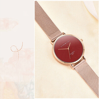 

RM Fashion Women Lady Stainless Steel Bracelet Watch Analog Quartz Wrist Watches