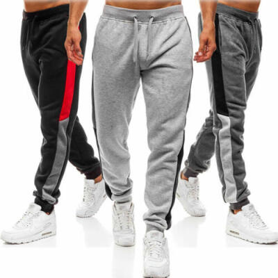 

Men Sports Pants Long Trousers Tracksuit Fitness Workout Joggers Gym Sweatpants