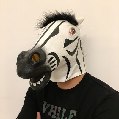 

Scary Halloween Fantasy Decor Creepy Latex Mask Full Face Covered Cosplay Costume Party Decoration Props