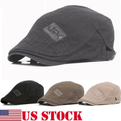 

Newsboy Gatsby Cap Mens Ivy Hat Golf Driving Flat Cabbie Beret Driver Cotton Hat