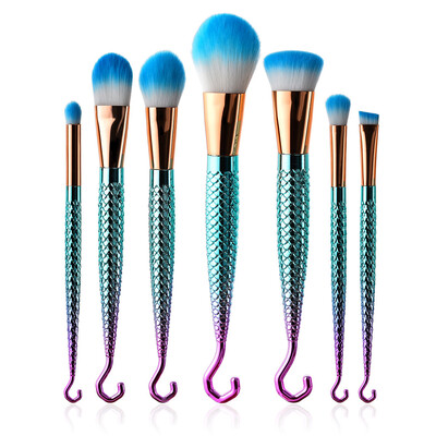 

Toponeto 7Pcs Pro Makeup Brushes Set Foundation Powder Eyeshadow Eyeliner Lip Brush Tool