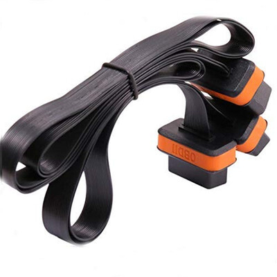 

Beautytrees 16 pin OBD Long Extension Cord Car Diagnostic Adapter OBD2 Splitter Male to Dual Female Y Point Flat Noodle line