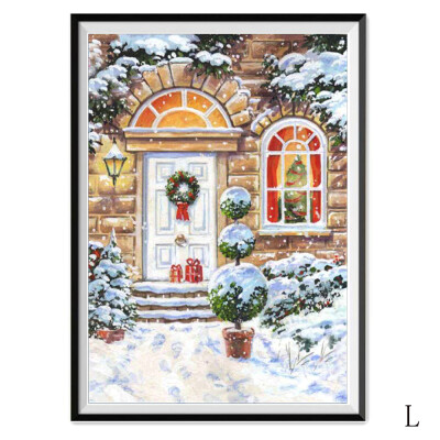 

〖Follure〗Christmas Diamond Rhinestone Pasted Embroidery Painting Cross Stitch Home Decor