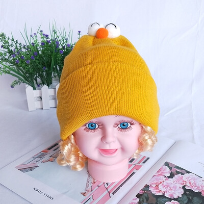 

Autumn baby hat Korean sesame eyes baby knitting hat cartoon hat warm hat for boys&girls cute Pullover hat