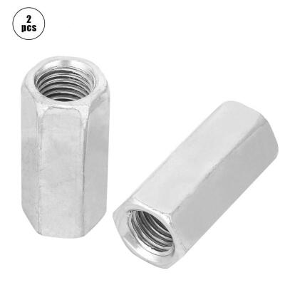 

Greensen 2pcs Zinc Plated Steel M1650 Long Hex Nut Hexagonal Thread Nut Threaded Fasteners