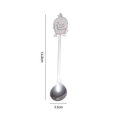 

Toponeto Colorful Spoon Handle Spoons Flatware Ice Cream Drinking Tools Kitchen Gadget