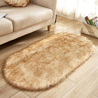 

Toponeto Soft Rug Chair Cover Artificial Sheepskin Wool Warm Hairy Carpet Seat Mats Rug