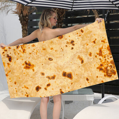 

Toponeto Towel Biscuit Printing Beach Towel Poncho Swimming Robes Swimming Pool Blanket