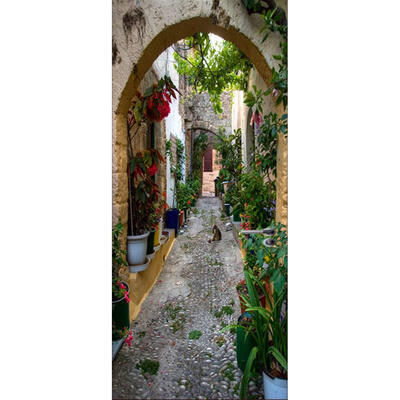 

2pcs 3D Landscape Waterproof Self-adhesive Wall Door Stickers Bedroom Decor