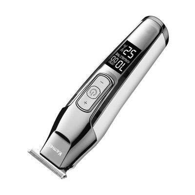 

Kemei KM-5027 Electric Hair Clipper Upgrade Luxury Version Oil Head Cut Carving Knife LCD Lithium Battery
