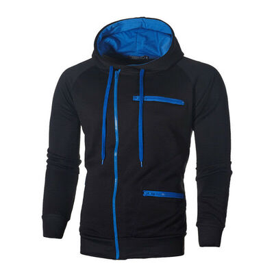 

Men Zipper Hoodies Hooded Jacket Sweatshirt Casual Clothing Gym Fitness Jogging