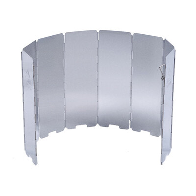 

Outdoor Camping Stove Windscreen 8 Plates Aluminum Alloy Windshield Folding Compact for Hiking Travelling