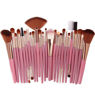 

MAANGE 25pcs Makeup Brushes Set Beauty Foundation Power Blush Eye Shadow Brow Lash Fan Lip Face Make Up Tool Brush Kit