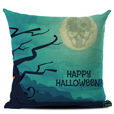 

Halloween Multi Designs Decorative Throw Pillow Cover Square Pillow Case With Zipper for Home Bar Halloween Hot Selling Supplies