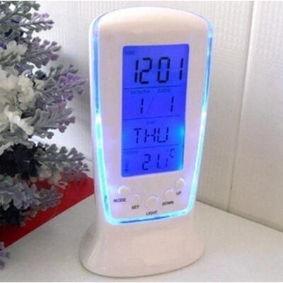 

New Style LED Digital Clock Alarm Clock With Blue Backlight Electronic Despertador Gifts Size65125 cm Color Blue