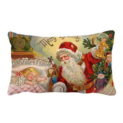 

Tailored Christmas Pillow Sofa Waist Throw Cushion Cover Home Decor A
