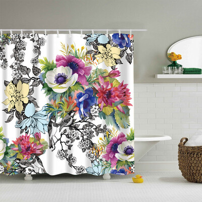 

〖Follure〗Waterproof Various Pattern & 12 Hooks Bathroom Shower Curtain Multichoice Lot