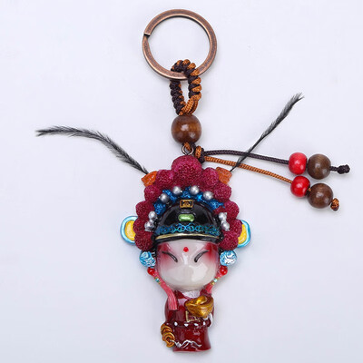

Beijing Opera Facebook Keychain Chinese Style Featured Gift Pendant
