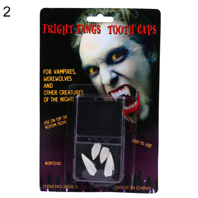 

24Pcs Halloween Vampire Zombie Fangs Fake Blood Tooth Caps Costume Party Props