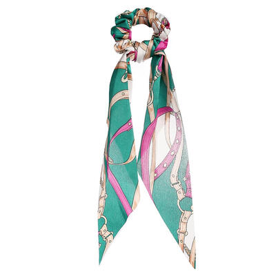 

Retro Print Ribbon Hair Rope Women Scrunchie Ponytail Elastic Rubber Band