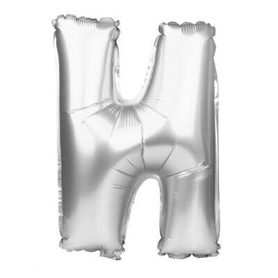 

Gobestart New 16 inch A to Z Letter Foil Balloons Party Ballon Silver Color