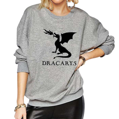 

Womens Game of Thrones Dracarys Shirt Mother of Dragons Long Sleeve Sweatshirt
