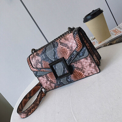 

Tailored Womens Bag Snake Print Shoulder Bag Vintage Crossbody Womens Shoulder Bag
