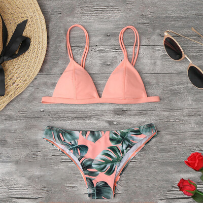 

Roseonmyhand Women Swimwear Bikini Solid Two-Piece Swimsuit Tankini Beach Swimsuit