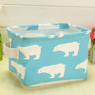 

Fashion Storage Baskets Bins Small Cute Cotton Linen Container Basket Well