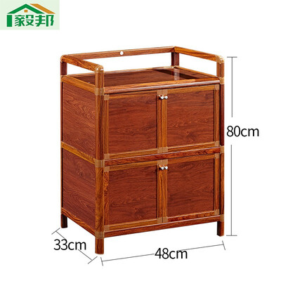 

Thick aluminum alloy cupboard sideboard tea cabinet stainless steel kitchen balcony storage cabinet