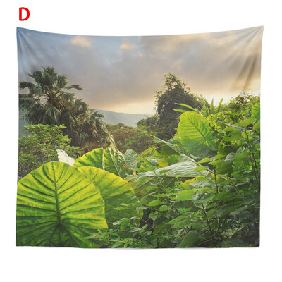 

Toponeto Misty Forest Tapestry Wall Hanging Nature Landscape Tapestry Sunshine Through Tree Tapestries For Bedroom Living Room