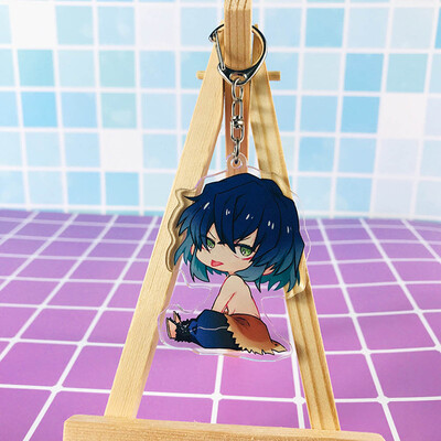 

Fat Bear Anime Demon Kimetsu no Yaiba rubber Keychain Key Ring Gift
