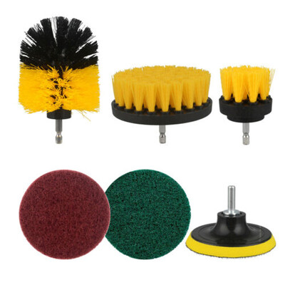 

6 Pcs Drill Brush Attachment Set All Purpose Power Scrubber Cleaning Cleaner Kit