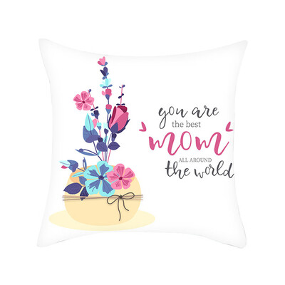 

〖Follure〗Happy Mothers Day Sofa Bed Home Decoration Festival Pillow Case Cushion Cover