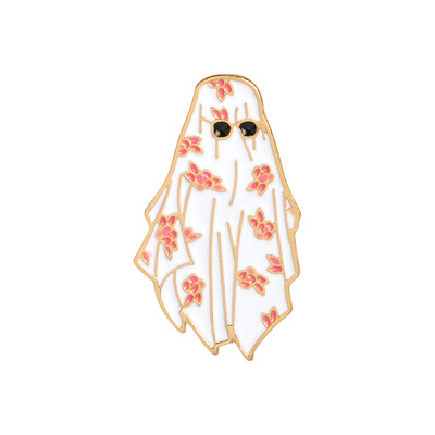 

Creative Brooch Creative White Robe Gown Pattern Cartoon Brooch