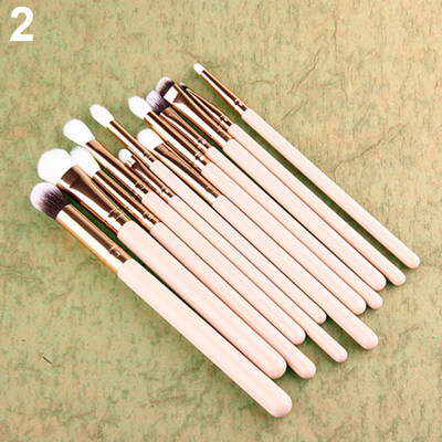 

12PcsSet Pro Makeup Brushes Foundation Powder Eyeshadow Eyeliner Lip Tool