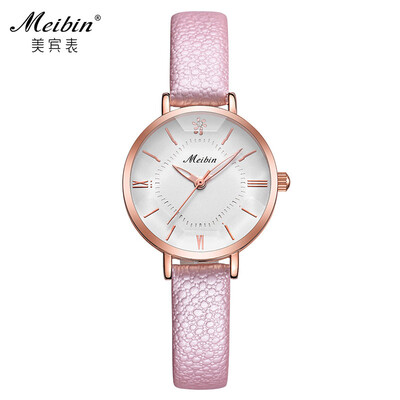 

Meibin meibin ladies watch high-grade quartz watch waterproof fashion trend student watch female belt watch