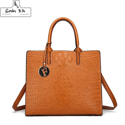 

New Alligator 2019 high quality PU Leather Women handBag Fashion big Women Messenger Bag lady Shoulder Bag
