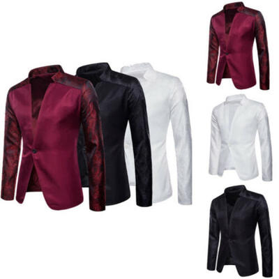 

Stylish Mens One Button Cardigan Jacket Slim Long Sleeve Casual Coat Blazer Tops