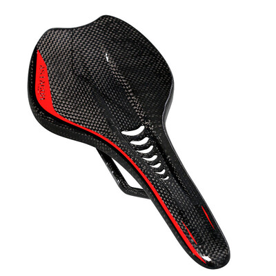 

New 2018 Ultra light hollowed cushion 3K Full Carbon Fiber Bicycle saddle Cushion Mountain Road Bike Saddle Bicycle parts