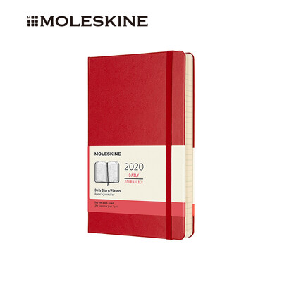 

MOLESKINE 2020 12 months hard surface diary notebook notepad this hand pocket pocket large 6 color optional scarlet - large diary book 8745