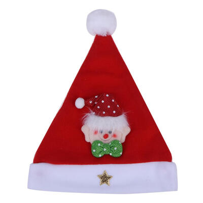 

Christmas Santa Claus Pattern Party Christmas Hat Red Christmas Supplies