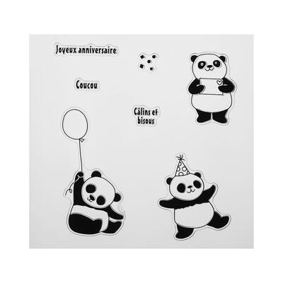 

Panda Transparent Clear Silicone Stamp Seal for DIY Photo Album Card Decor
