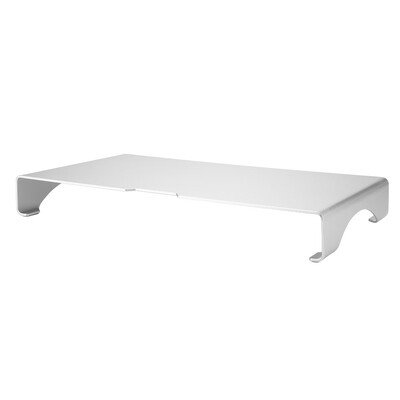 

Greensen Aluminum Alloy Monitor Riser Notebook Laptop Desk Stand Organizer Shelf Silver Monitor Riser Stand Monitor Shelf