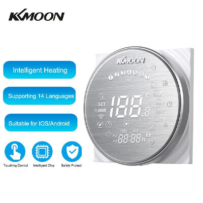 

KKmoon Digital Water Heating Thermostat with WiFi Connection & Voice Control Energy Saving AC 95-250V 5A Touchscreen LCD Display R